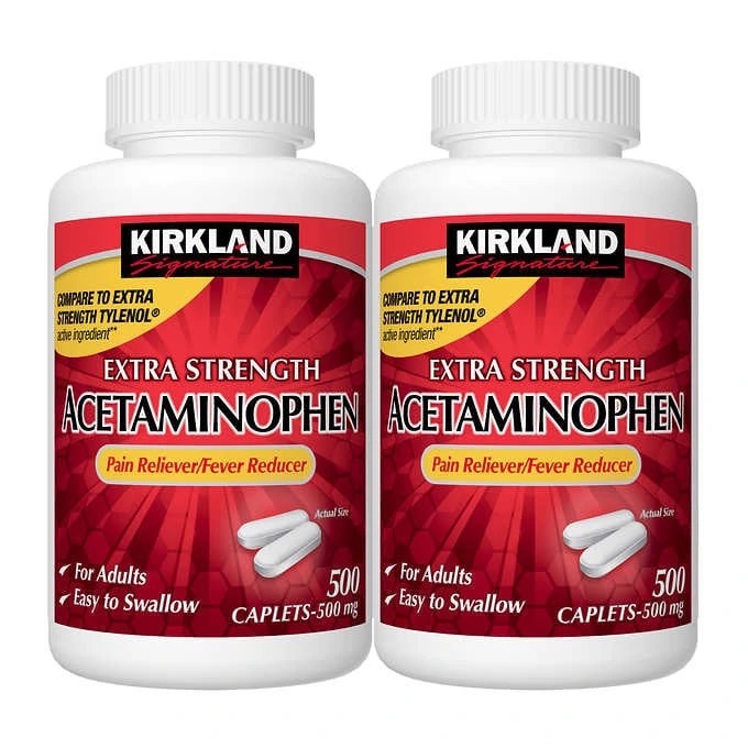 Kirkland Acetaminophen 500mg 500 viên – Viên uống giảm đau