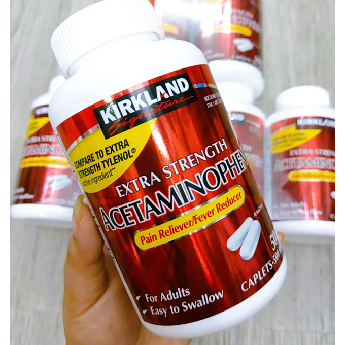 Kirkland Acetaminophen 500mg 500 viên – Viên uống giảm đau