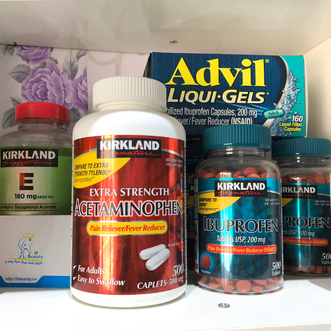 Kirkland Acetaminophen 500mg 500 viên – Viên uống giảm đau