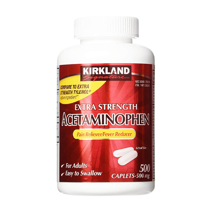 Kirkland Acetaminophen 500mg 500 viên – Viên uống giảm đau