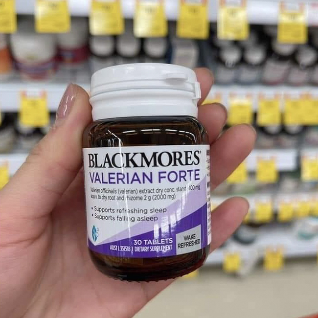 Viên uống hỗ trợ giấc ngủ Blackmores Valerian Forte 2000mg, hộp 30 viên