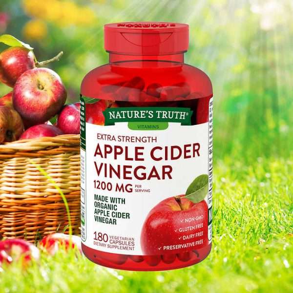Viên uống giảm cân Apple Cider Vinegar 1200mg, Hộp 180 viên