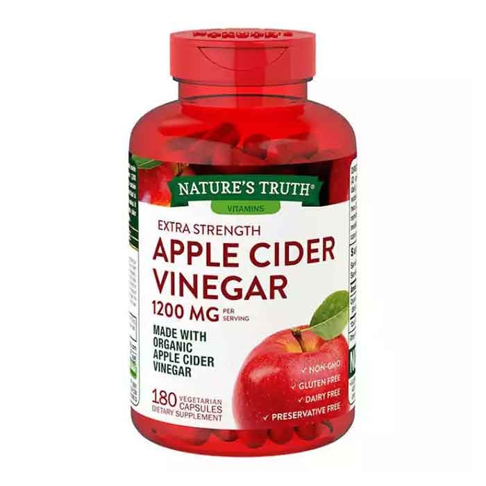 Viên uống giảm cân Apple Cider Vinegar 1200mg, Hộp 180 viên