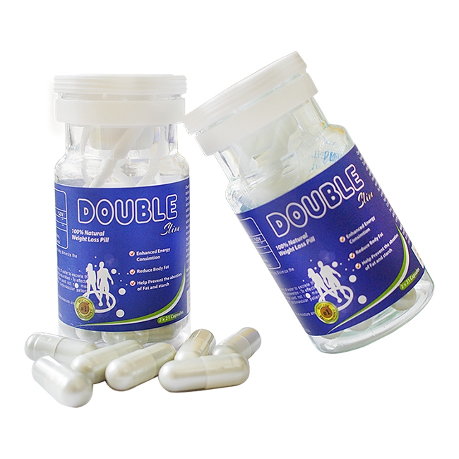 Viên uống giảm cân Double Slim, Hộp 2 chai x 21 viên