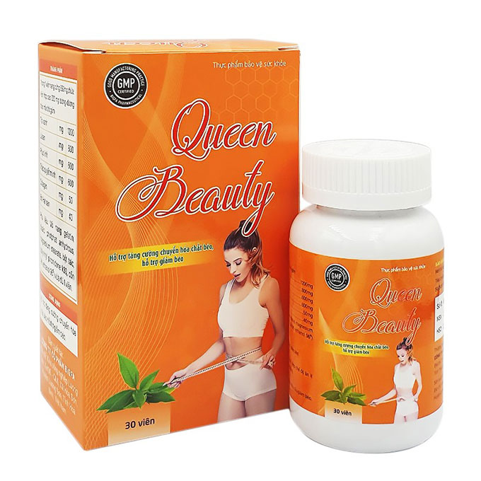 Viên uống giảm cân Queen Beauty, Hộp 30 viên