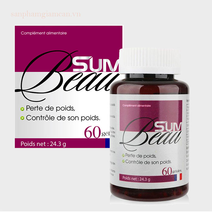 Viên uống giảm cân SumBeau, Hộp 60 viên