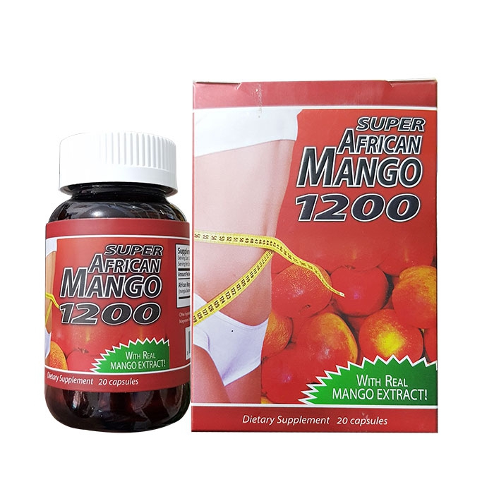 Viên uống giảm cân Super African Mango 1200, Hộp 20 viên