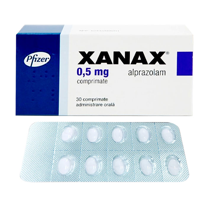 Xanax 0.5mg Pfizer 3 vỉ x 10 viên