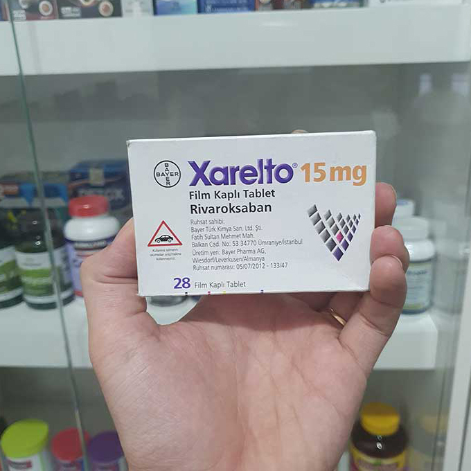 Xarelto 15mg (Rivaroxaban) Thuốc chống đông máu, Hộp 28 viên