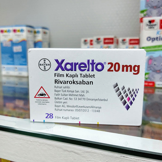 Xarelto 20mg (Rivaroxaban) 2 vỉ x 14 viên – Thuốc chống đông máu