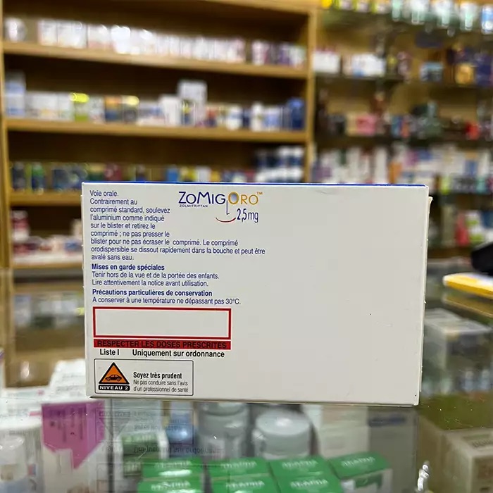 Zomig Oro 2.5mg Grunenthal 2 vỉ x 6 viên – Thuốc giảm đau, buồn nôn