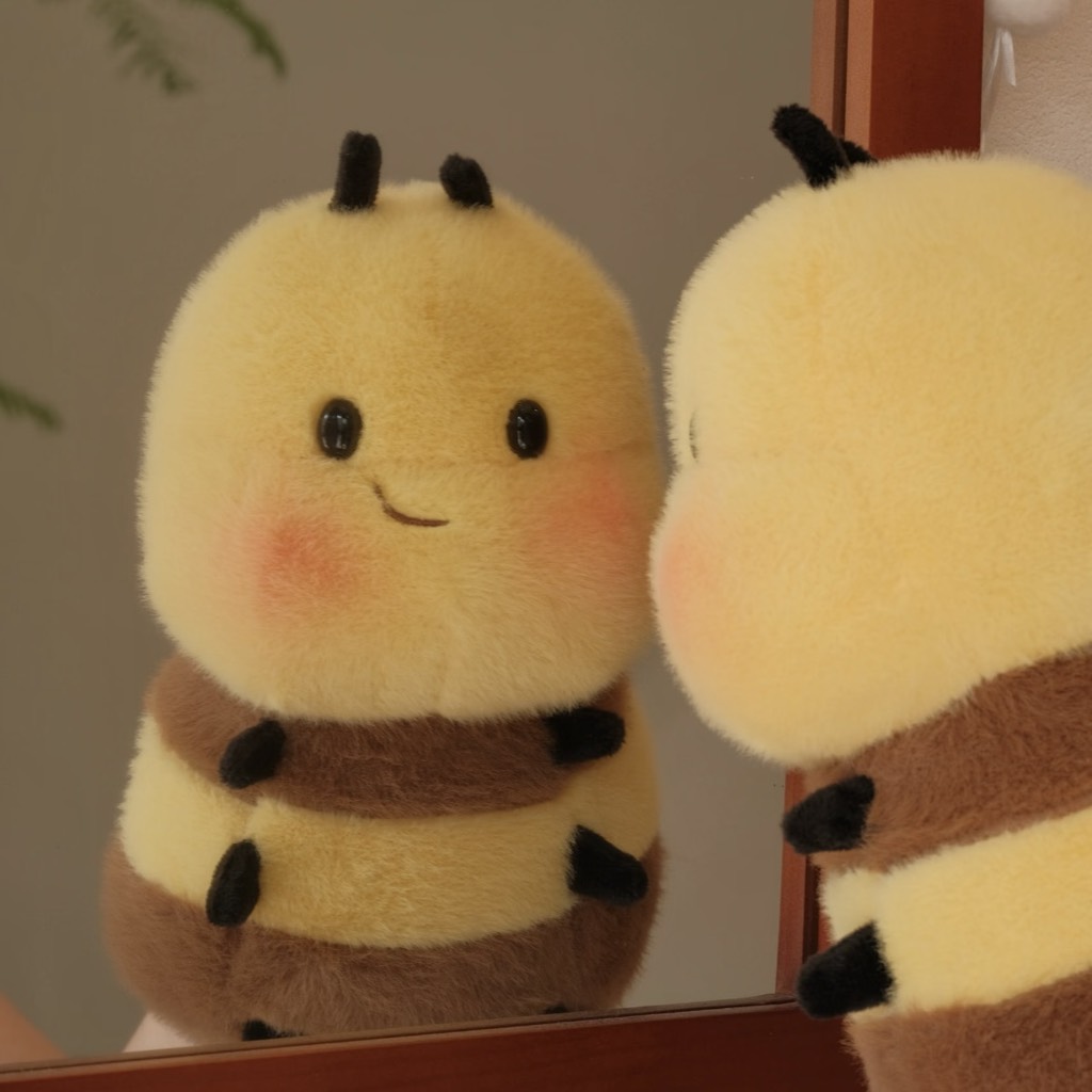 Gấu bông ong vàng má hồng 20cm