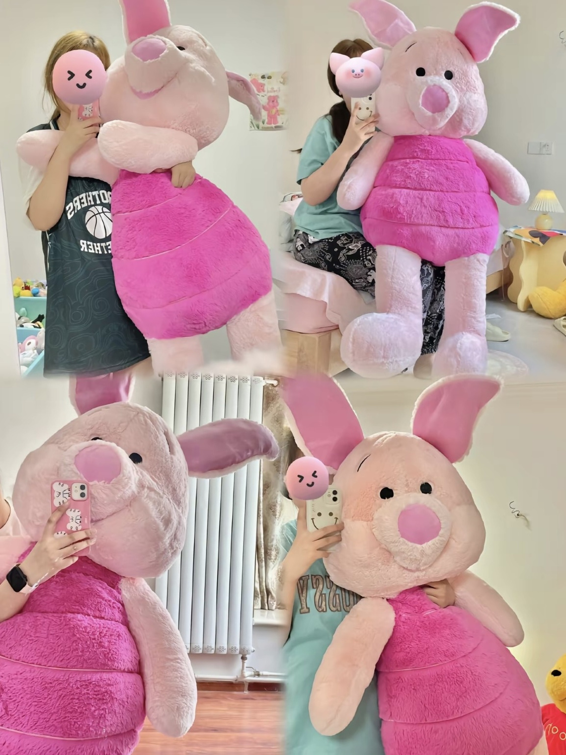 Gấu bông heo hồng Piglet 1m4