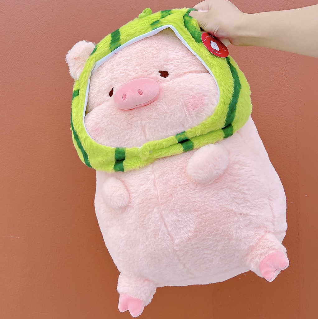 Heo bông đội mũ dưa hấu