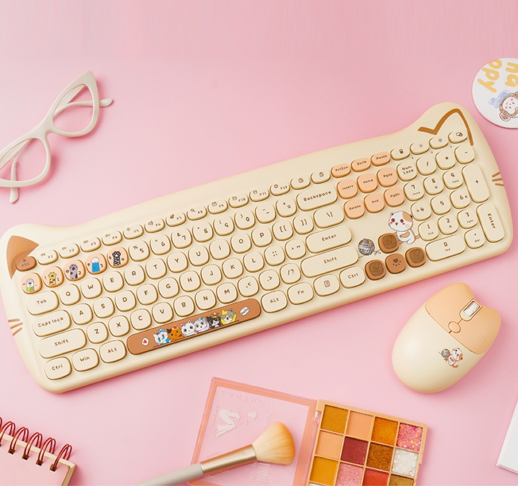 Bàn phím kèm chuột tai mèo Mimi Plus | Meeko