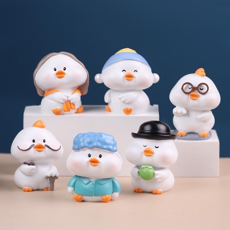Set Decor 6 bé nhà vịt Duki