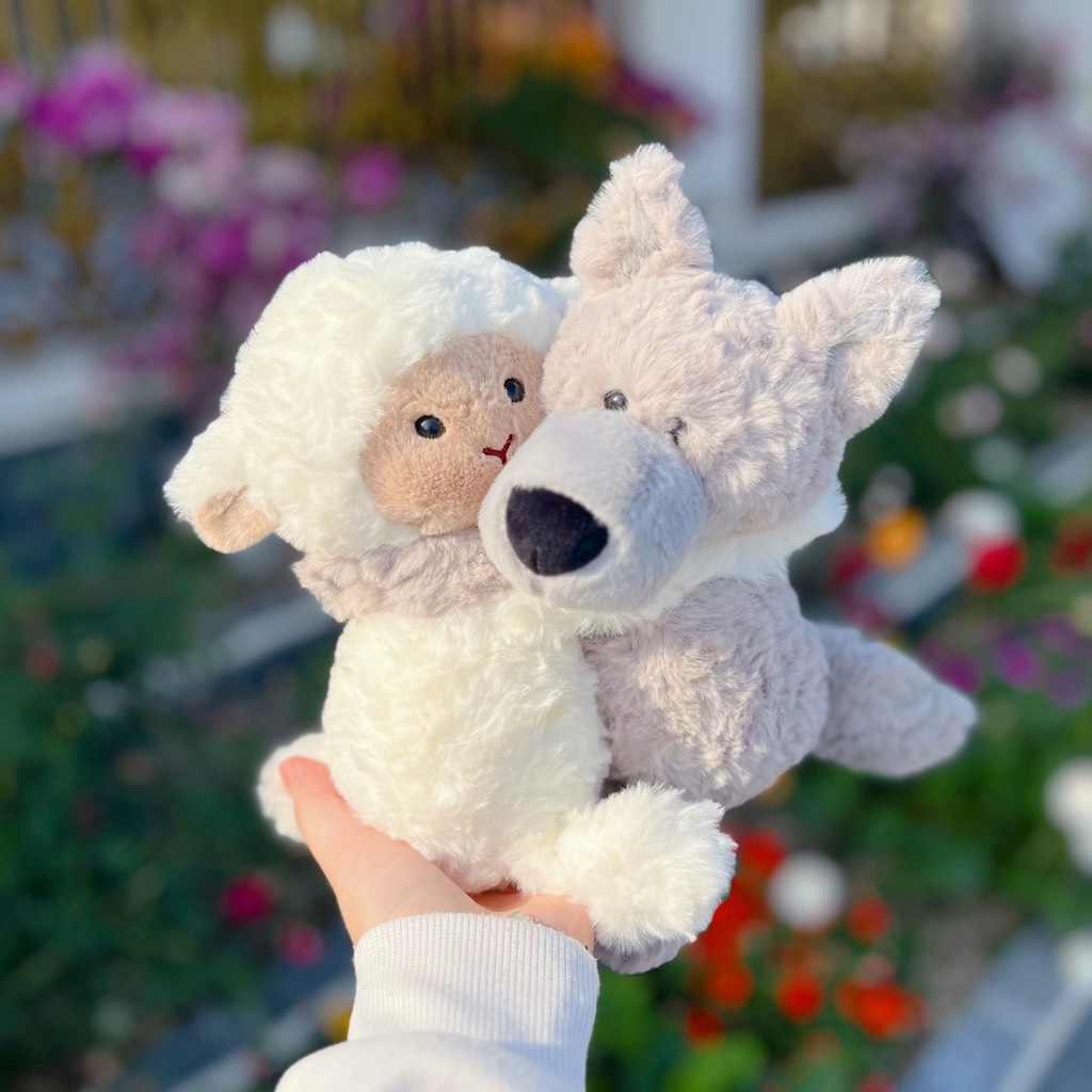 Gấu bông cặp đôi ôm nhau 22cm