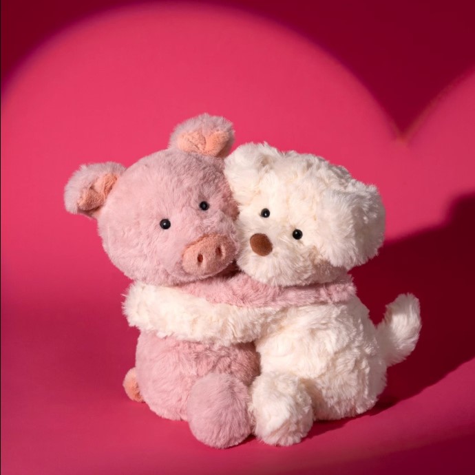 Gấu bông cặp đôi ôm nhau 22cm