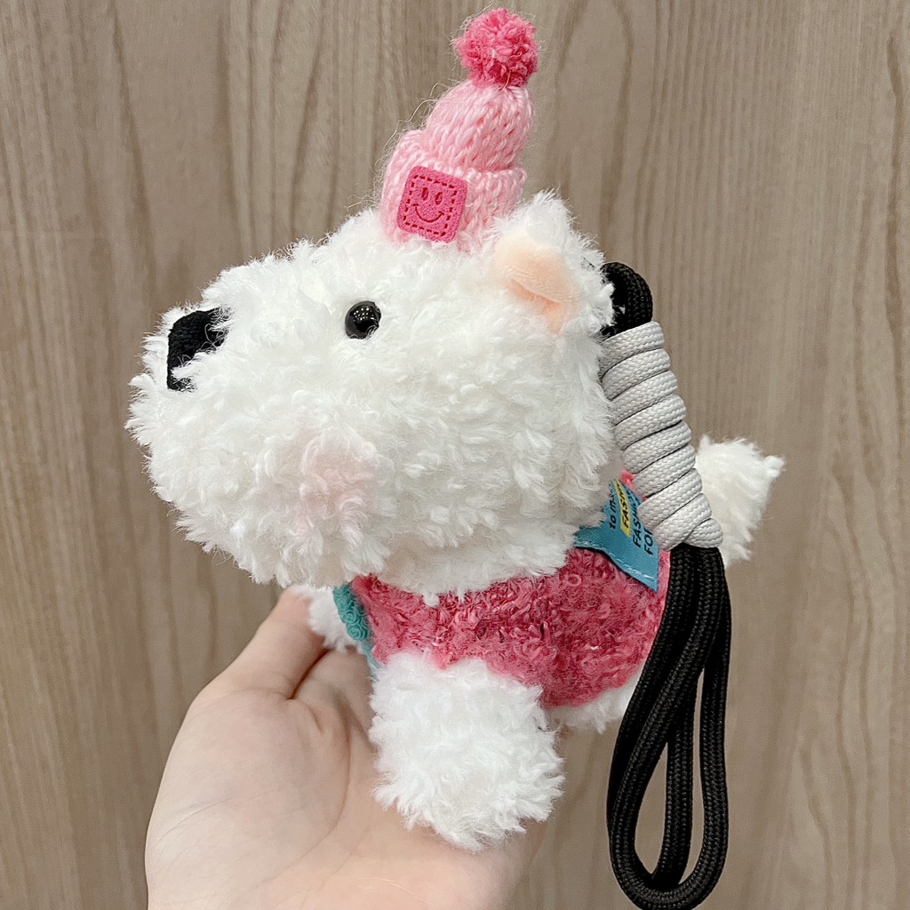 Móc khoá cún trắng Puppy iu