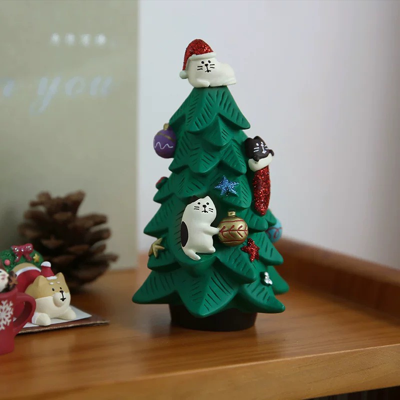 Mèo Noel giáng sinh decor