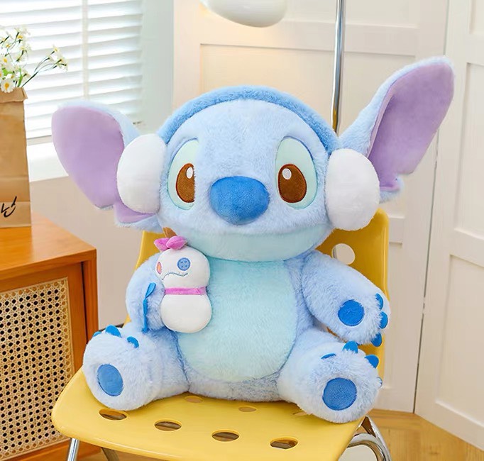 Gấu bông Stitch đeo tai nghe