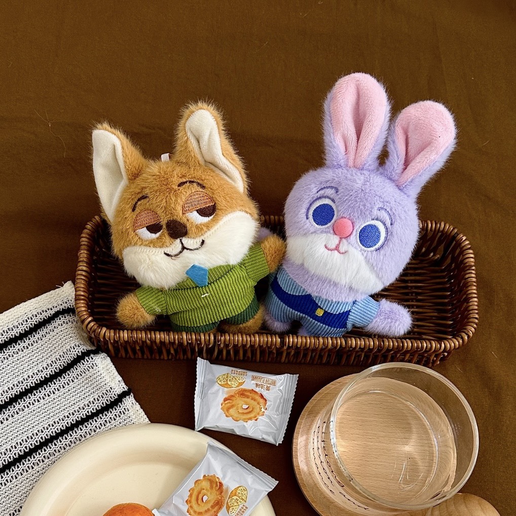 Móc khoá cáo thỏ Nick & Judy