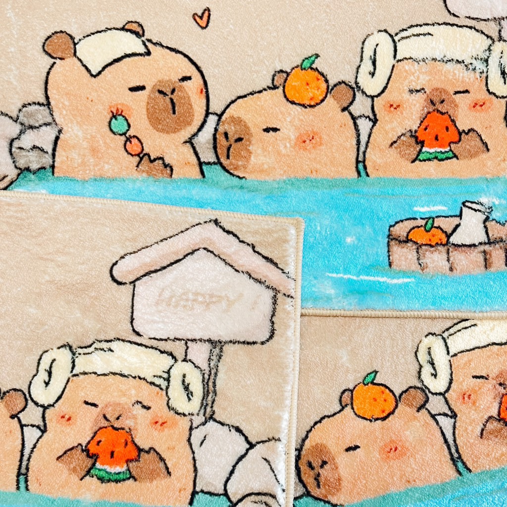 Thảm Capybara mềm mịn