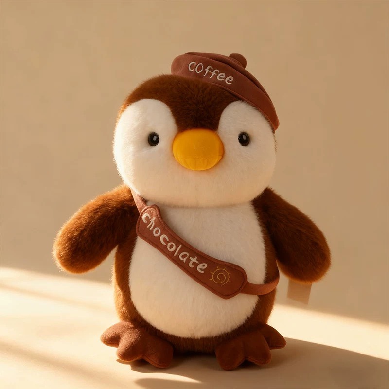 Gấu bông chim cánh cụt nâu 30cm