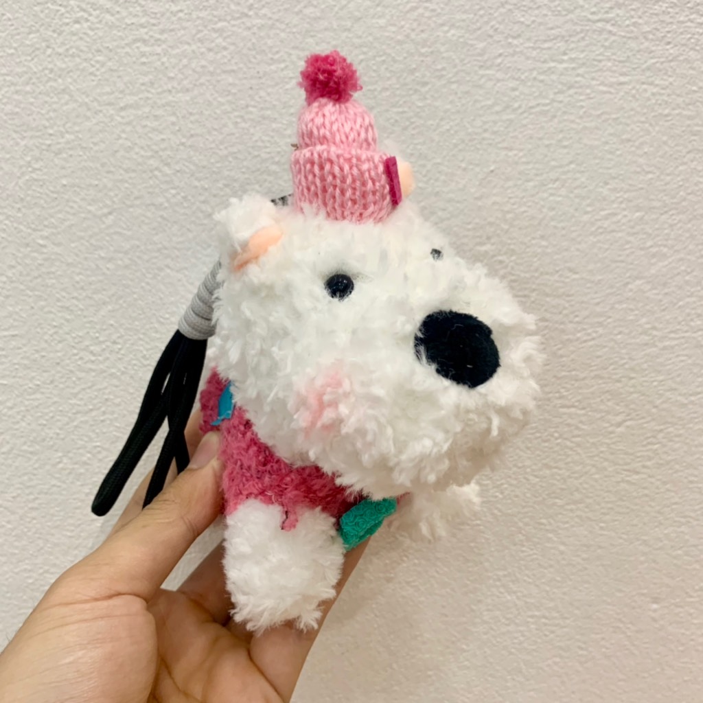 Móc khoá cún trắng Puppy iu