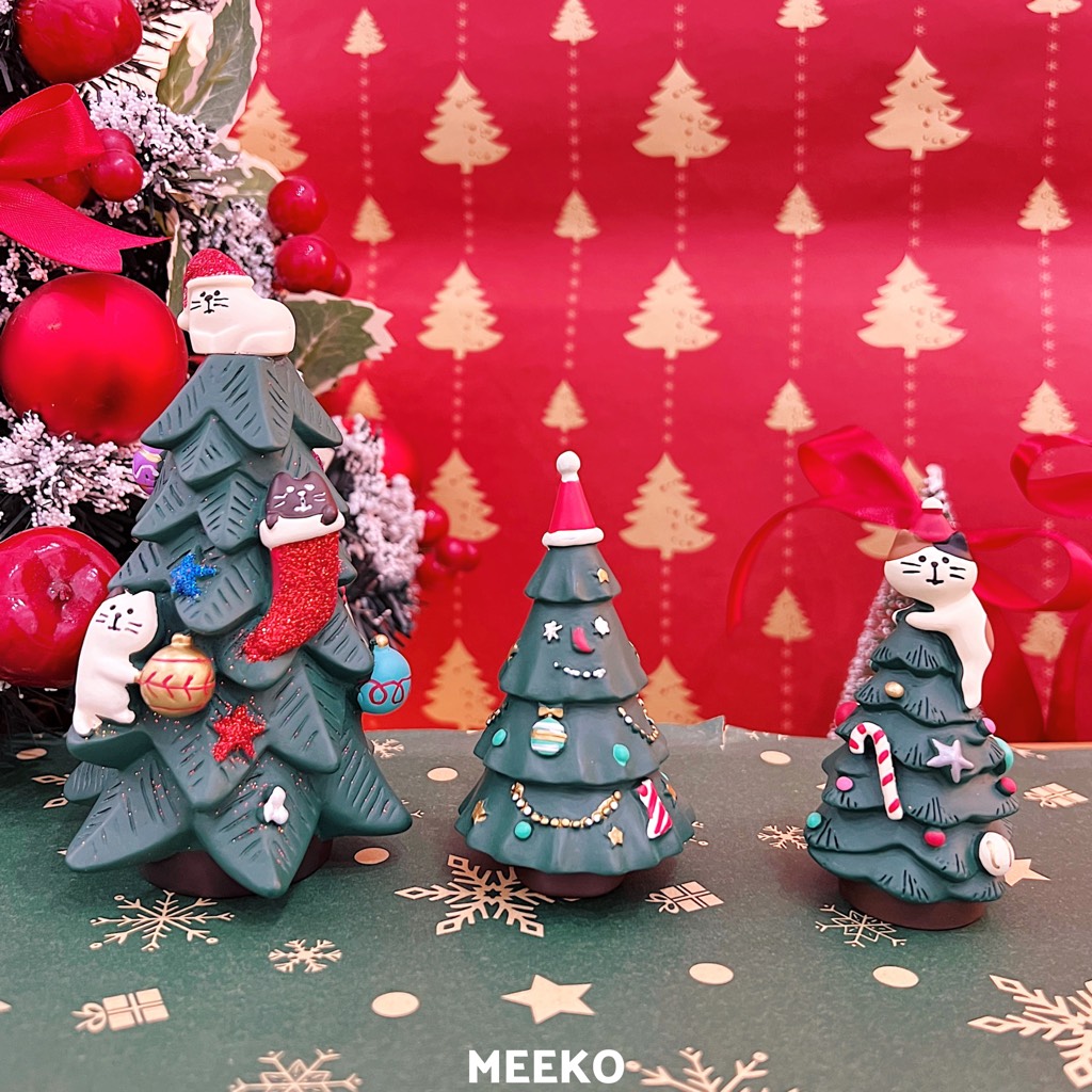 Mèo Noel giáng sinh decor