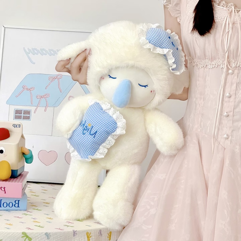 Gấu bông Cừu baby rút mũi 55cm