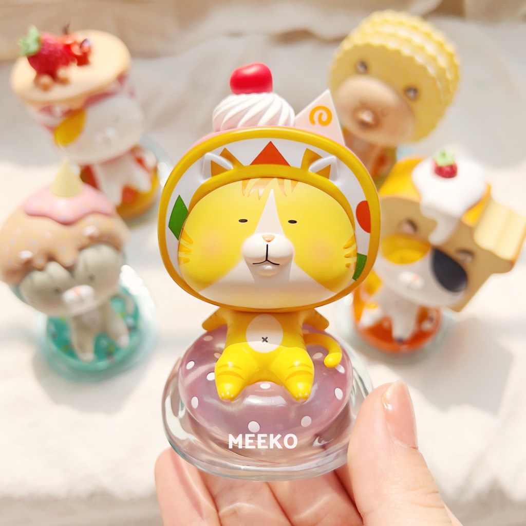 Decor Mèo đội bánh kẹo Summer Cat