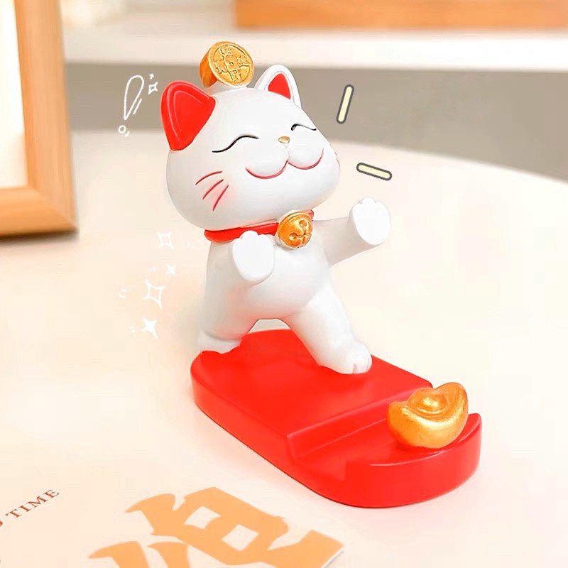 Giá đỡ điện thoại mèo thần tài Maneki