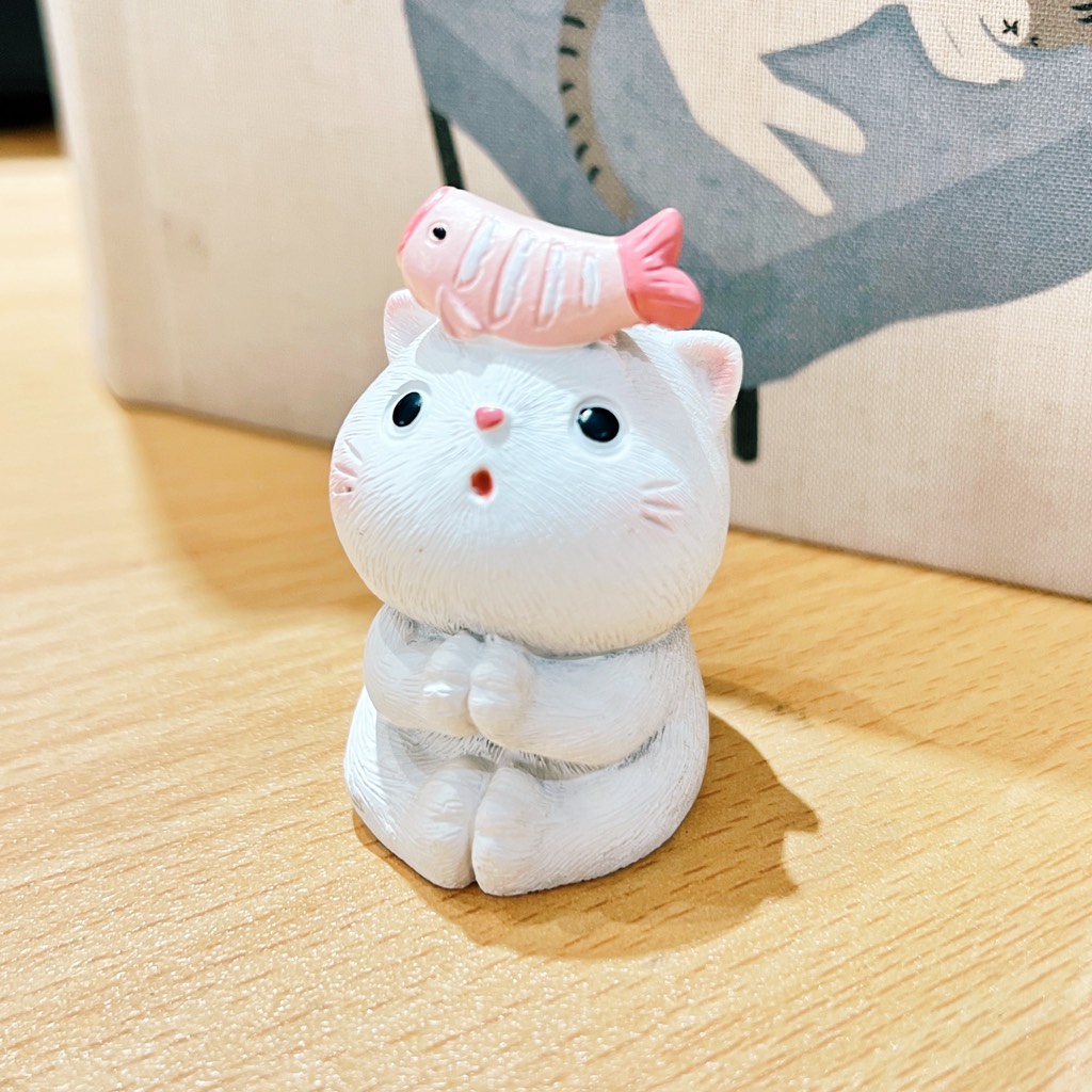 Decor Mèo Shiro Kitten Hạnh Phúc