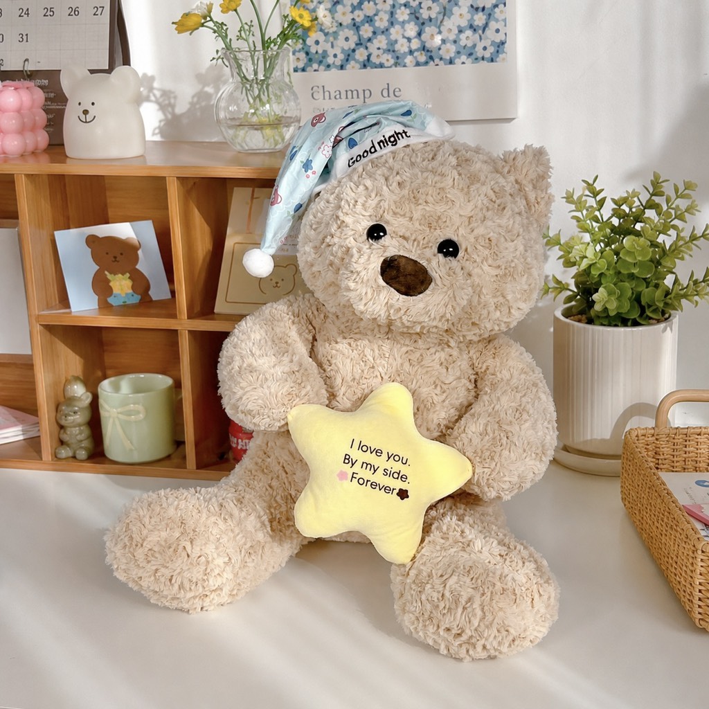 Gấu bông Teddy ôm sao 55cm