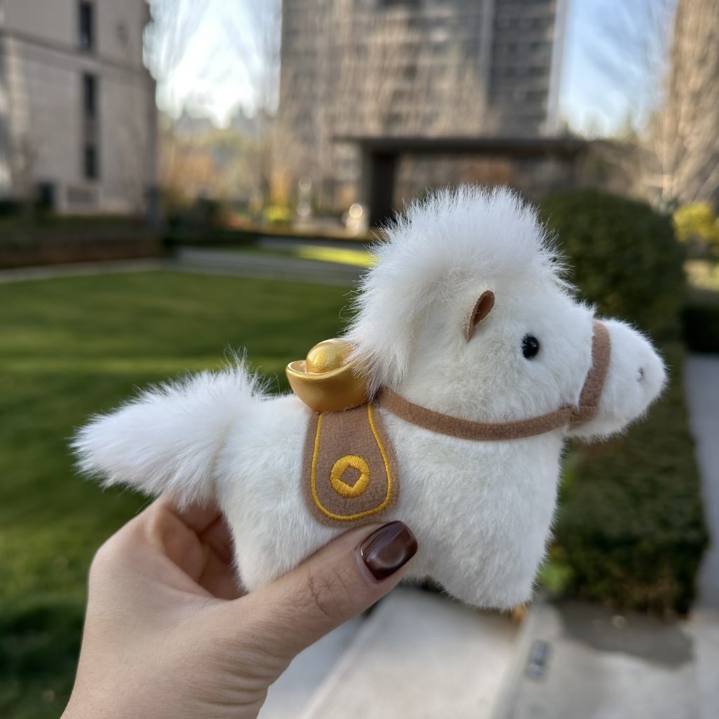 Móc khoá ngựa cõng vàng may mắn 2026