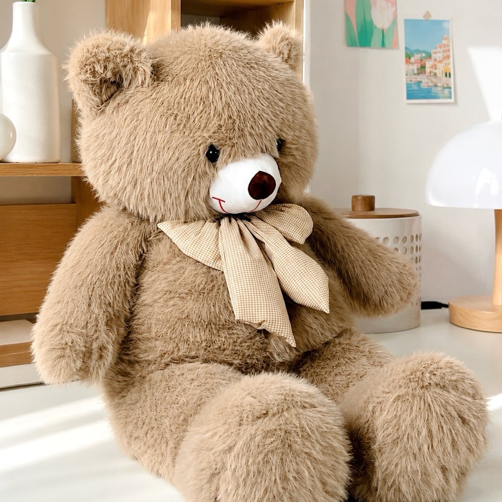 Teddy nơ lông dài cao cấp 1m2