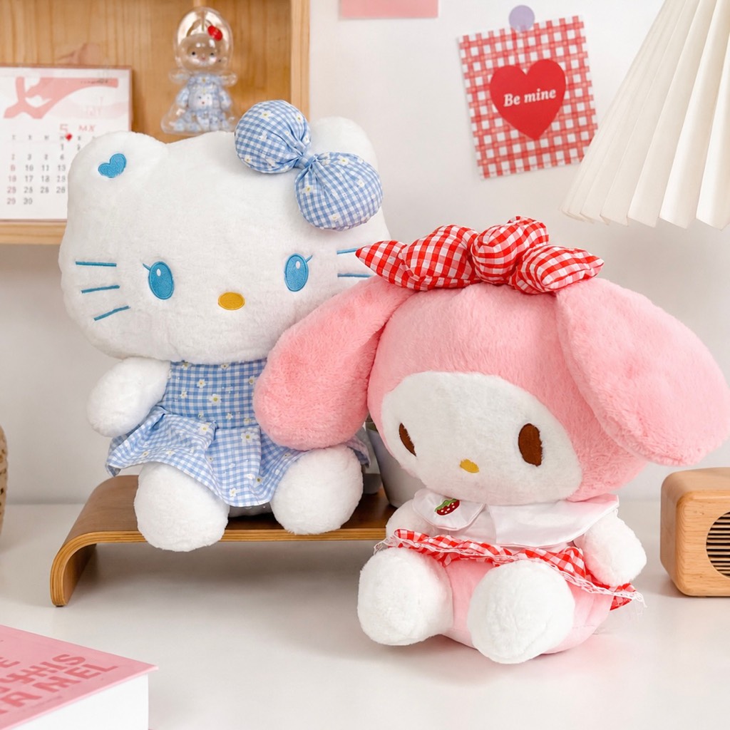 Hello kitty váy xanh dương 40cm