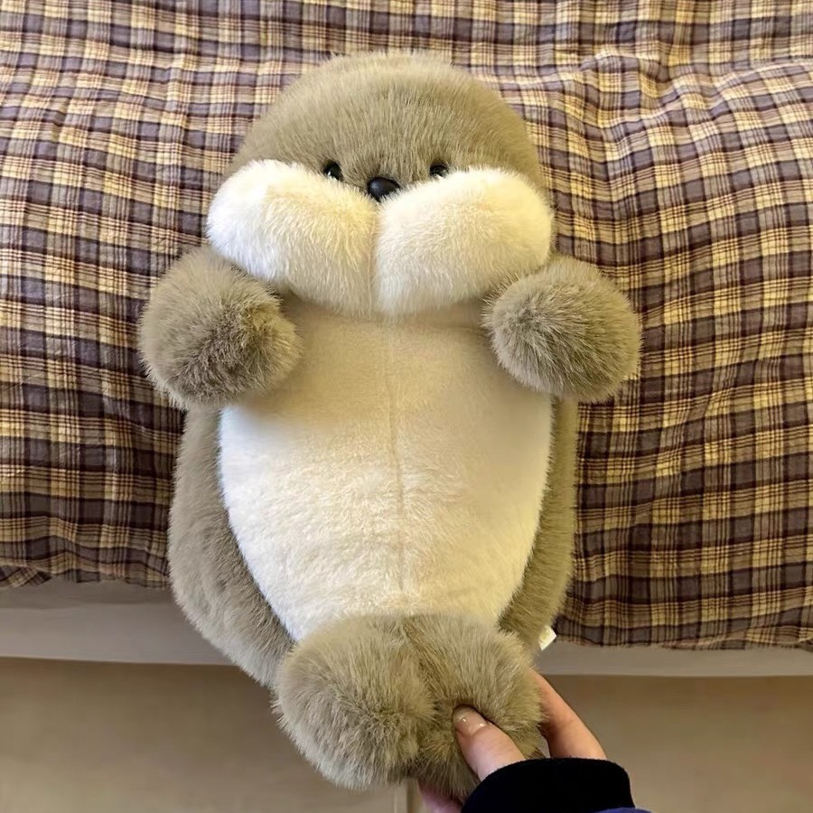 Rái cá bông tròn xoe