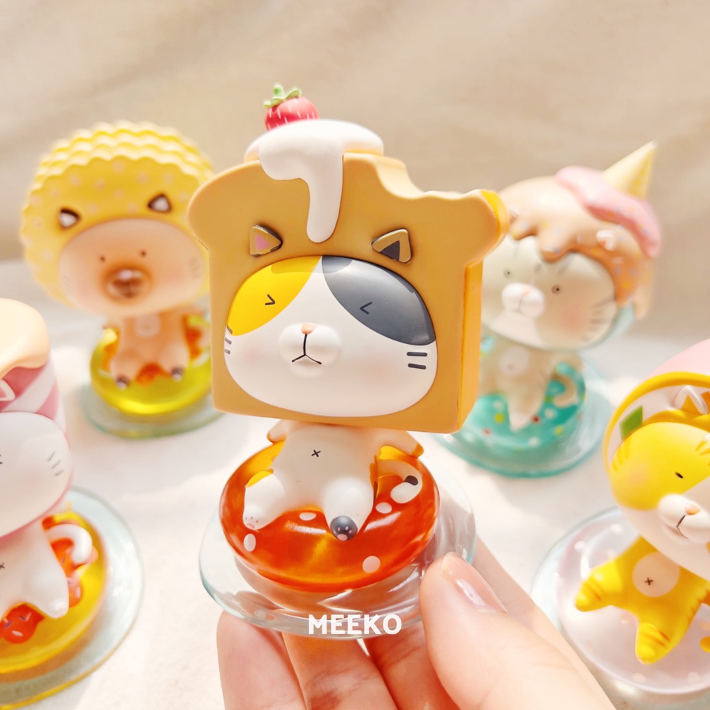 Decor Mèo đội bánh kẹo Summer Cat