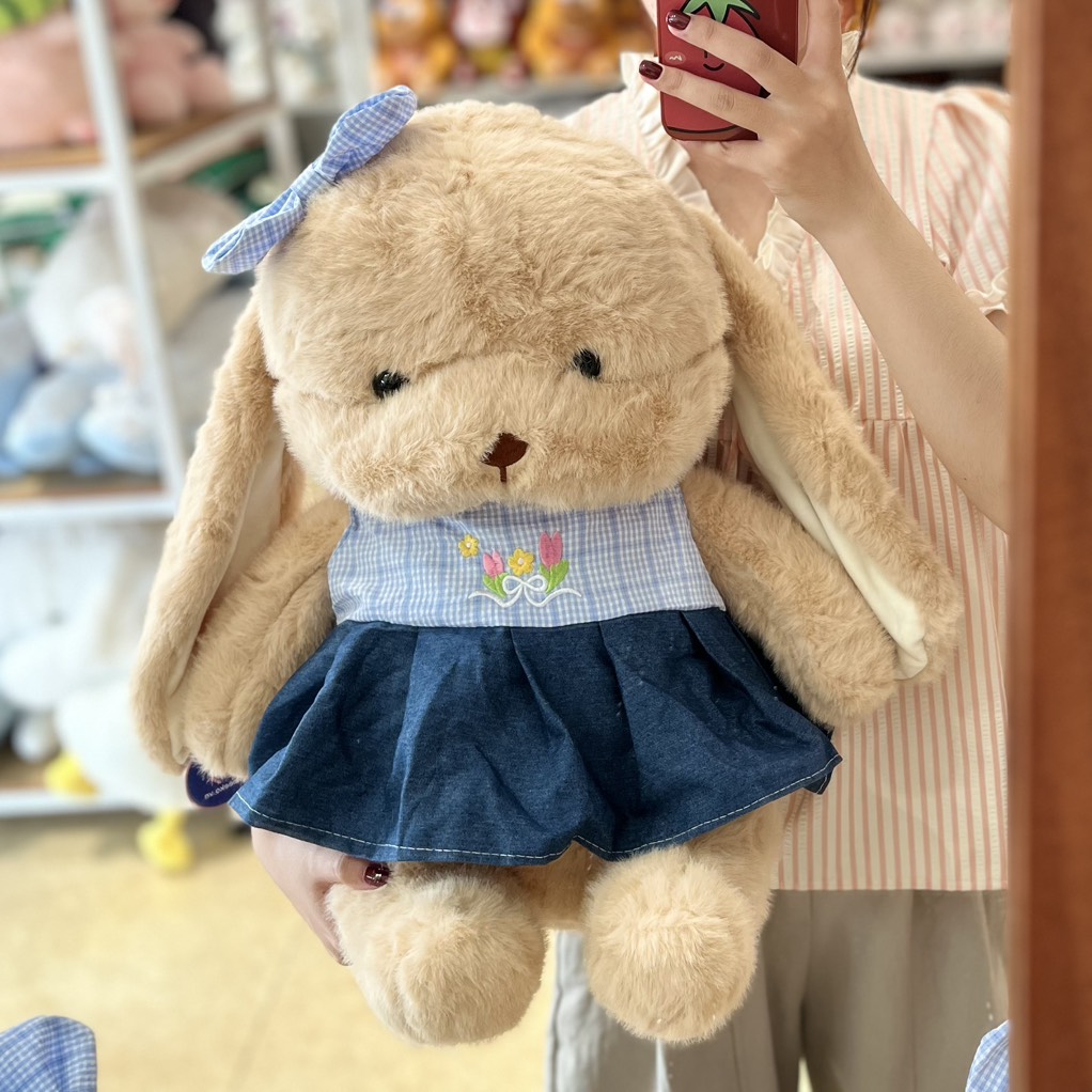 Gấu bông thỏ váy bò