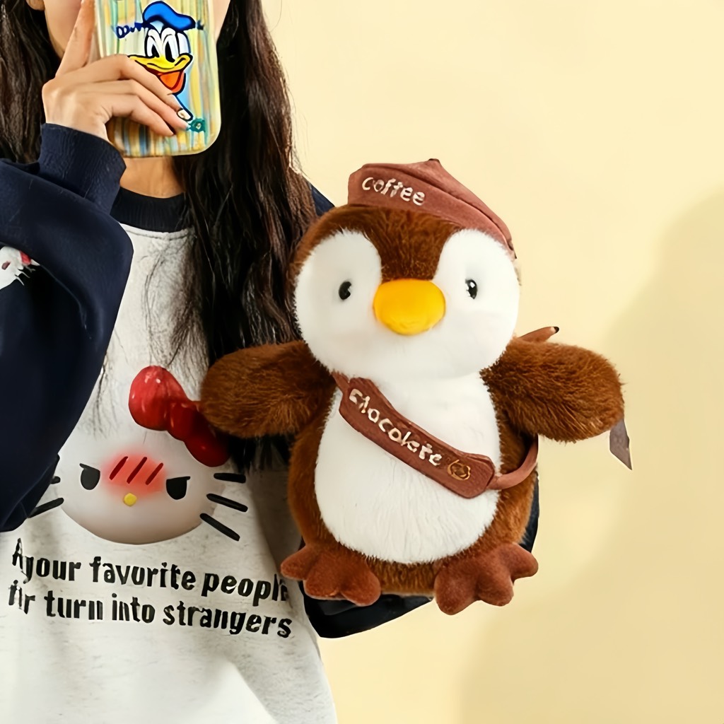 Gấu bông chim cánh cụt nâu 30cm