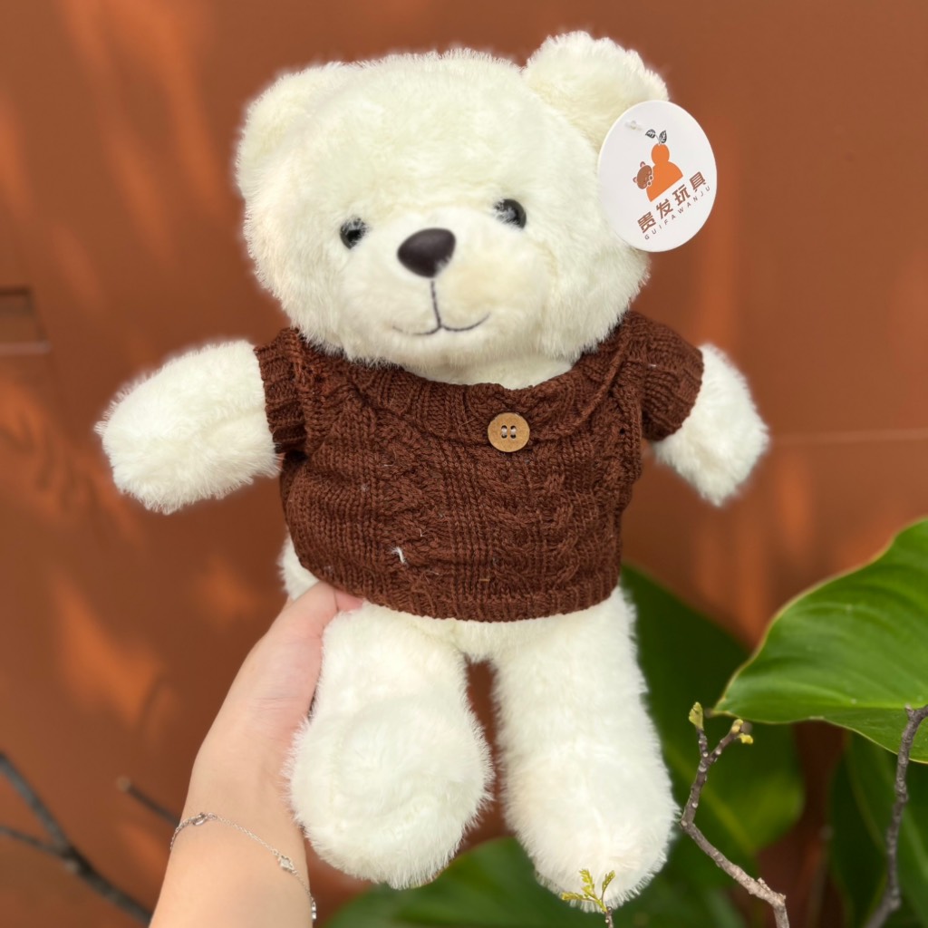 Gấu teddy áo len kim