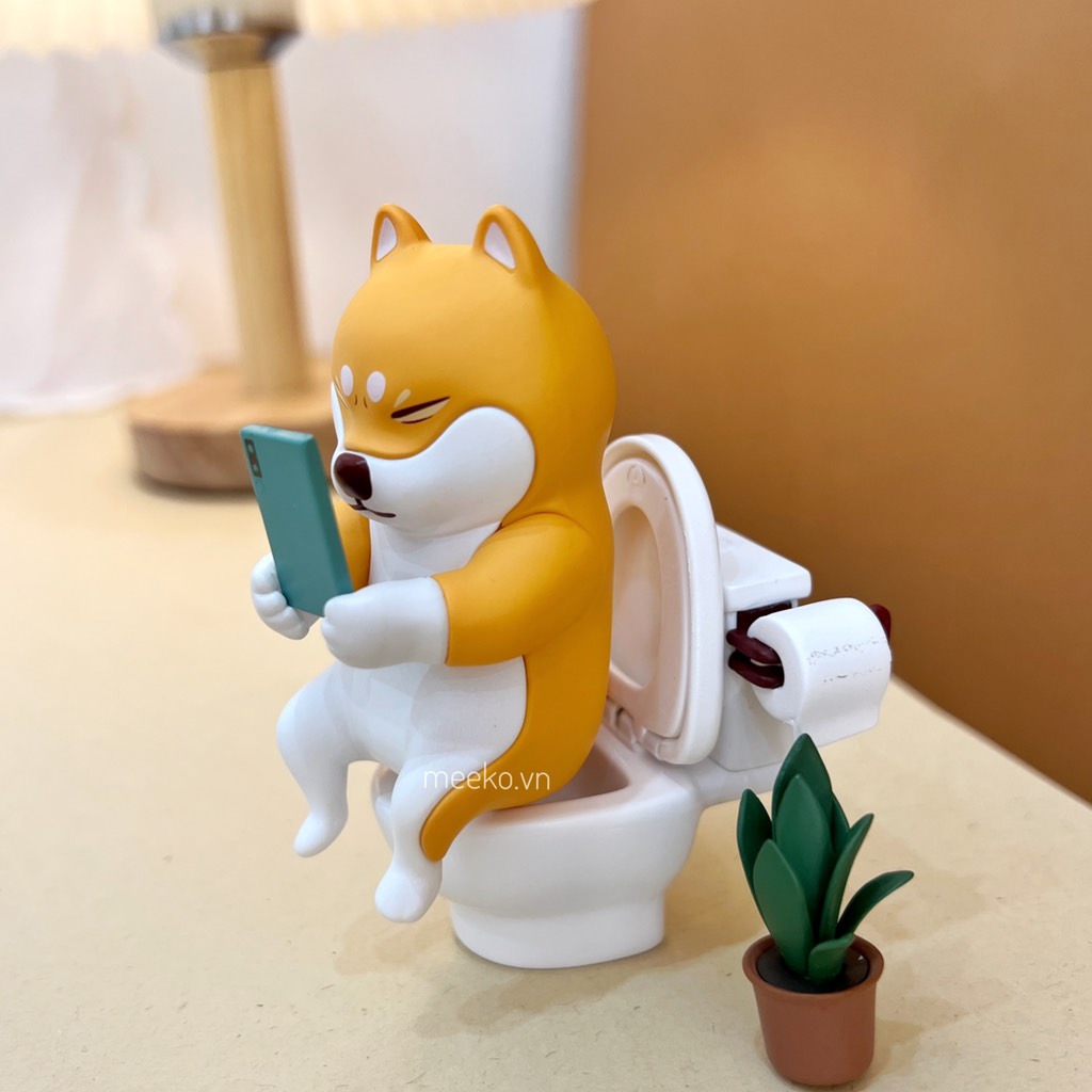 Decor Shiba phè phỡn nhìn muốn giỡn