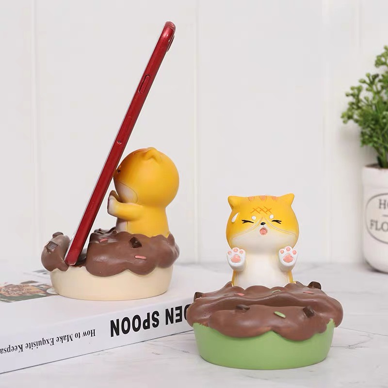 Giá đỡ điện thoại Donut Cat