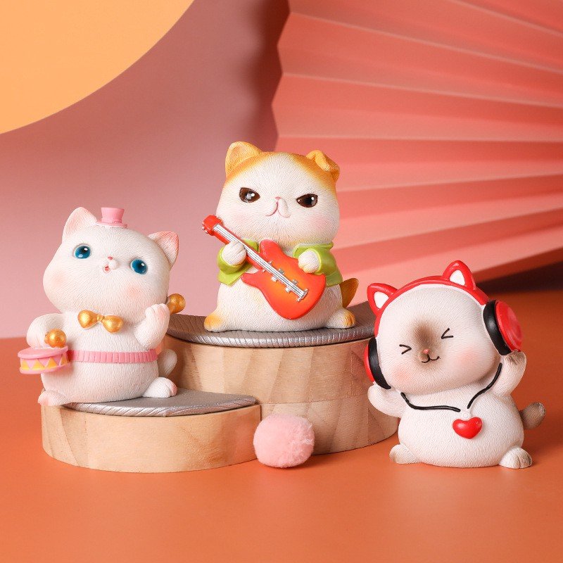 Decor mèo ban nhạc Kara Chacha Meow