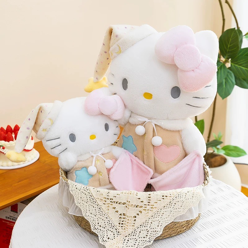 Gấu bông Hello Kitty mặc áo ngủ cao cấp 45cm