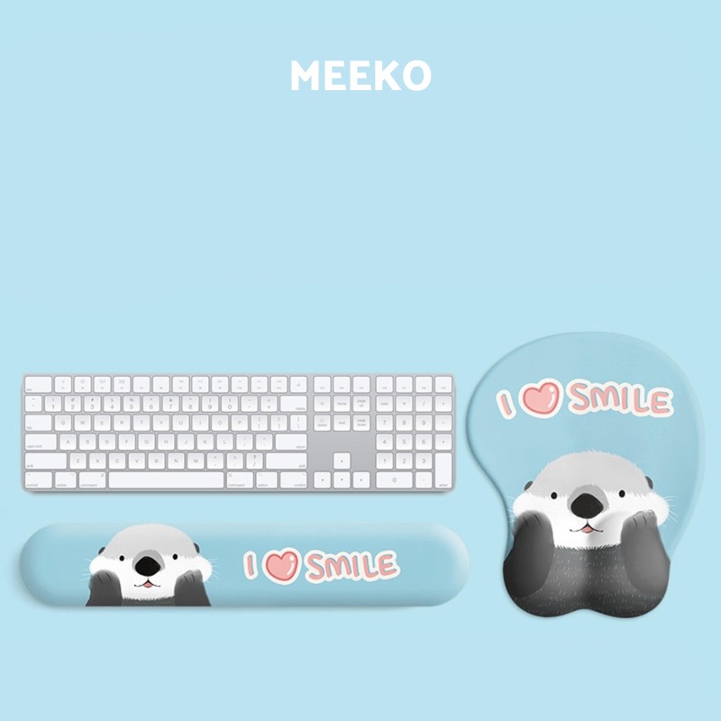 Combo lót chuột kèm kê tay Mezy Mouse