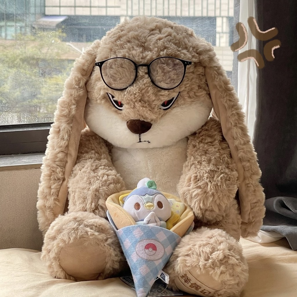 Gấu bông Thỏ bunny mặt quạo