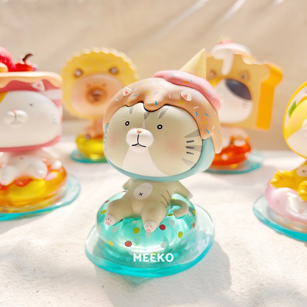 Decor Mèo đội bánh kẹo Summer Cat